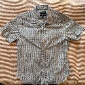 Bonobos Mens Medium Slim Short - Short Sleeve Floral Micro Print